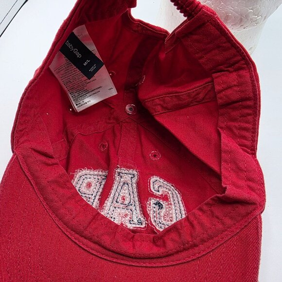 Baby Gap Medium Large Red Hat Cap Casual Outdoors Summer Cute Stretch - Picture 8 of 9